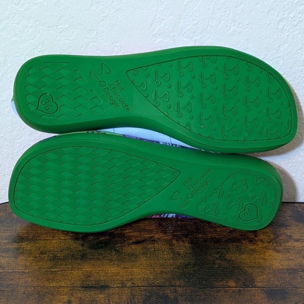 Chocolaticas Bon Voyage Womens Mary Jane Flat Size 5.5-6/36 Hot Chocolate Design - Picture 12 of 12